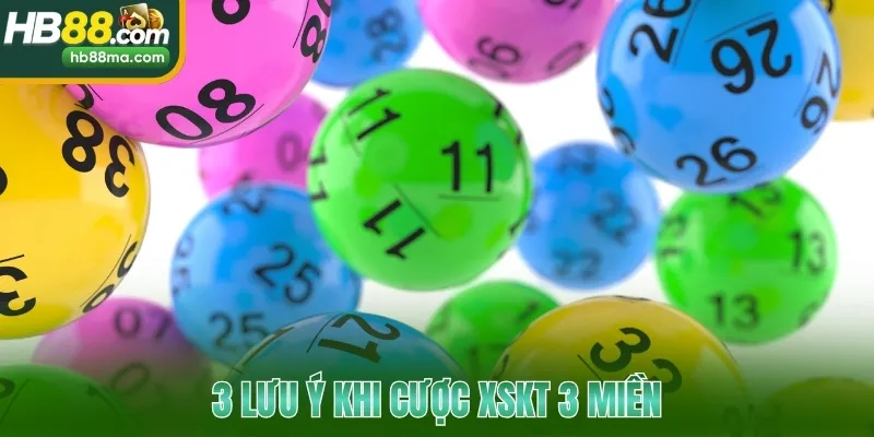 3 lưu ý khi cược XSKT 3 miền