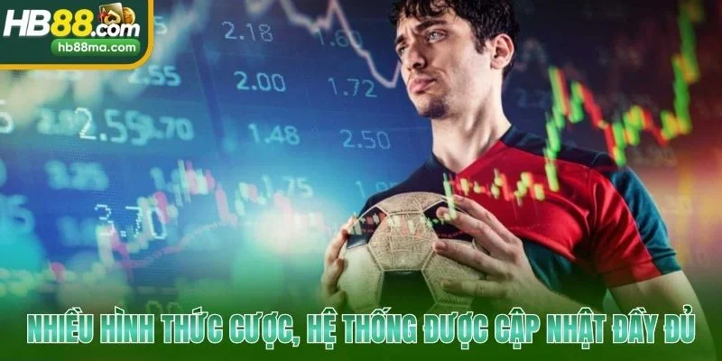 Nhiều hình thức cược, hệ thống được cập nhật đầy đủ